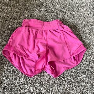 Lululemon Highrise 4 inch shorts, size 0